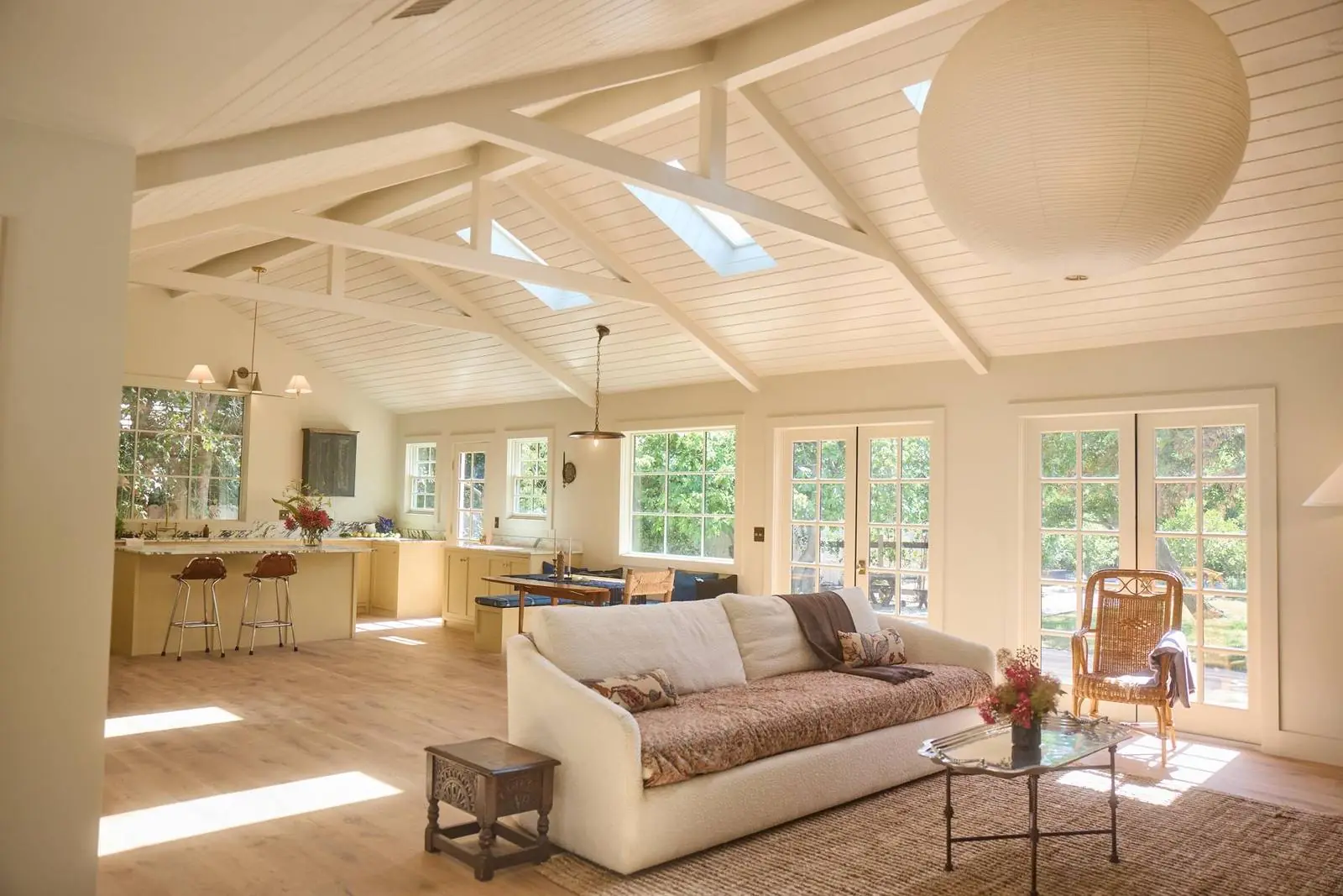 A vaulted great room with skylights, Ojai Gridley